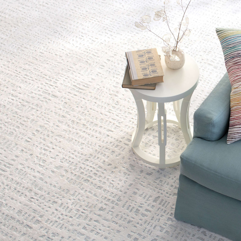 Dash and Albert Rugs Juno Handmade Flatweave White/Sky Rug Wayfair